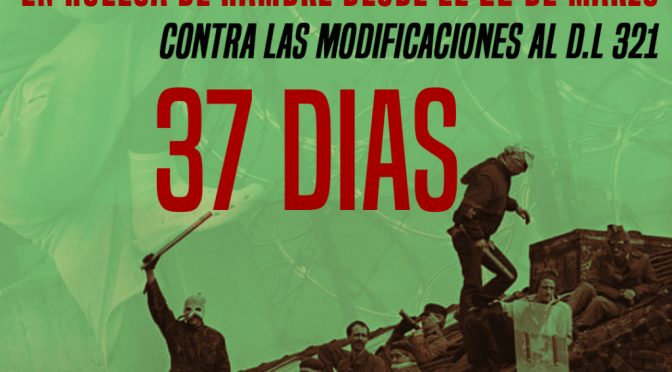 Thursday, April 22, 2021 Santiago de Chile : 2nd Public Communique on the 32nd day of the Hunger Strike.