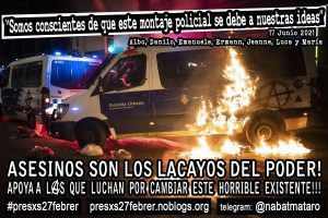 Spain – Barcelona 27F – Bail conditions fixed for imprisoned comrades