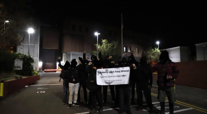 Noise Demo for Anarchist Toby Shone ( Bristol,UK )