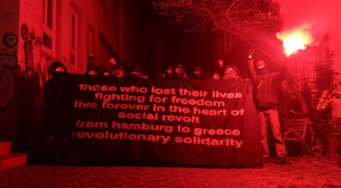 From Hamburg to Greece – Solidarity-Declaration of the Open Anarchist Assembly Hamburg