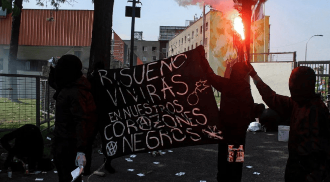 (Chile) Incendiary Stroll at University of Santiago (Usach) in Memory of Risue and in Solidarity with Anarchist and Mapuche Prisoners