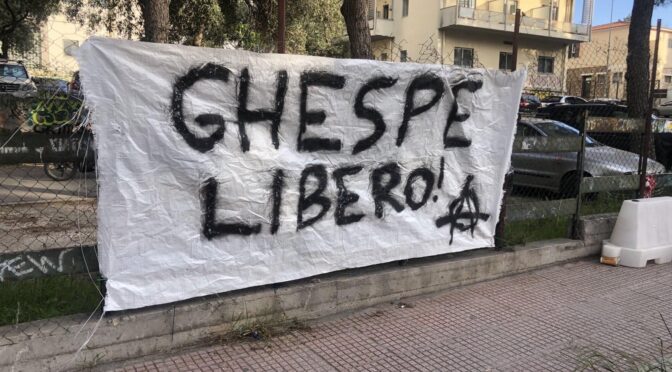 Internationalist solidarity with comrade Salvatore Vespertino Ghespe (Athens,Greece)